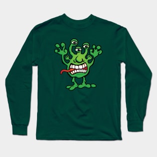 Cartoon Monster Alien Long Sleeve T-Shirt